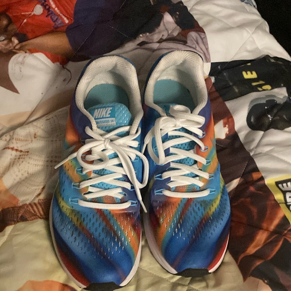 Nike Vibrant Rainbow Running Shoes
